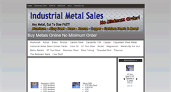 Desktop Screenshot of industrialmetalsales.com